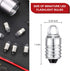 Honoson 10 Pieces E10 LED Bulbs 3 Volt Miniature Flashlight Bulbs E10 Replacement Bulbs Mini Lamps Cool White...