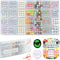 FZIIVQU 1400pcs 6 Colors 4x7mm Letter Beads for Bracelets Making Kit Alphabet Beads for Jewelry Making with Number Heart Beads Friendship Bracelet...