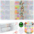 FZIIVQU 1400pcs 6 Colors 4x7mm Letter Beads for Bracelets Making Kit Alphabet Beads for Jewelry Making with Number Heart Beads Friendship Bracelet...