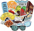 YOUTHSTORE Water Bottle Cute Vine Stickers (67pcs) for Laptop, Luggage, Snowboard, Bicycle, Skateboard - Flash Sweet Waterproof Decals for Kids an...