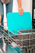 Dexas Heavy Duty Cutting Board Grippmat, Flexible Cutting Boards for Kitchen, Set of 4, Non Slip Plastic Board Cutting Mat 11.5 by 14 inches, Brig...