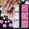 Flower Nail Charms Gems - WLGDLH 1 Box of 2 Colors Cute Kawaii 3D Nail Charms Resin Acrylic Nail Rhinestones Pearl Glitter Charms for Nail Art DIY...