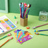 80 Pcs Scented Bookmarks and Scented Pencils with Cute Pencil Toppers Set Fun Pencils Fruit Food Theme Scratch and Sniff Bookmarks Cartoon Pencil ...