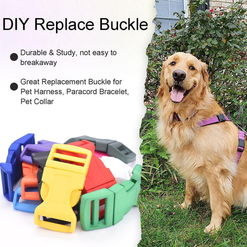 10Pack 1"(26mm) Contoured Plastic Side Release Buckles, Paracord Buckles for Backpack Straps Paracord Bracelet Pet Collar...