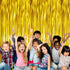 GOER 6.4 ft x 9.8 ft Metallic Tinsel Foil Fringe Curtains,Pack of 2 Party Streamer Backdrop for Birthday,Graduation Decorations and New Year Eve (...
