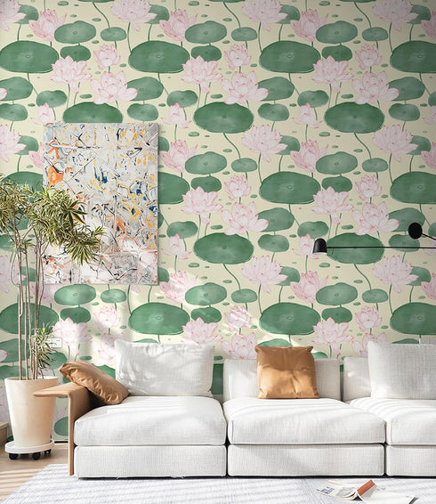 Yasinet Peel and Stick Wallpaper Floral Wallpaper Modern Removable Floral Contact Paper Self Adhesive Flowers Green Leaf Wallpaper Decorative for ...