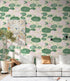 Yasinet Peel and Stick Wallpaper Floral Wallpaper Modern Removable Floral Contact Paper Self Adhesive Flowers Green Leaf Wallpaper Decorative for ...