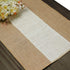 Letjolt Burlap Table Runner 48 Inches Long Farmhouse Jute Table Runner Woven Fabric, Natural Colour Edge...
