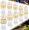 Low Voltage T5 T10 LED Bulbs 2 Watt Equivalent 11W 18W Warm White 2700K 300 Lumen AC/DC 12-24V 921 194 Wedge Base LED Bulb for Outdoor Landscape W...