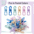 Mr. Pen- Chip Clips, 18 Pack, 2 Inch, Pastel Colors, Utility Steel PVC-Coated Clips, Bag Clips, Chip Clip, Metal Clips, Chip Bag Clip, Food Clips,...