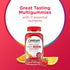 Centrum MultiGummies Multi+ Omega 3 Dual Action, Adult Multivitamin, Multivitamin/Multimineral/Omega 3 Supplement, Strawberry/Lemon/Orange Flavors...