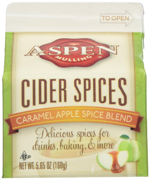 Aspen Mulling Cider Spice 3 Pack - Original Spice Blend - Qty of 3, 5.65 oz. Cartons (Caramel Apple)...