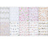 JMEOWIO 10 Sheets Spring Flower Nail Art Stickers Decals Self-Adhesive Pegatinas Uñas Summer Floral Sakura Nail Supplies Nail Art Design Decoratio...