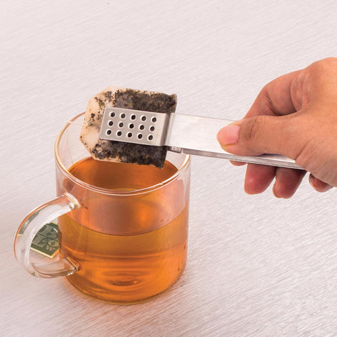 HIC Kitchen Tea Bag Squeezer, 18/8 Stainless Steel...