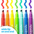 International Arrivals Happido Set of 24 Double Sided Markers, Non Toxic Markers for Kids Ages 4-8, Water Based Vibrant Coloring Kids Markers with...