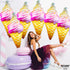 KatchOn, Ice Cream Balloons - Big 37 Inch, Pack of 6 | Ice Cream Party Decoration | Icecream Cone Balloons for Birthday Party Decorations | Summer...