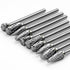 Carbide Burr Set Compatible with Dremel Rotary 1/8" Shank 10PCS Die Grinder Rotary Tool Rasp Bits Accessories for Woodworking Drilling Metal Carvi...
