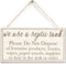 we use a Septic Tank Please Do Not Dispose of… - Polite and Informative Septic Tank Sign Functional Interior House Sign 12"x6" (Navy-148)...