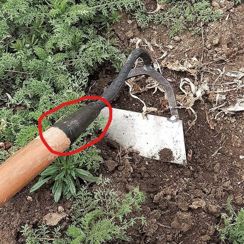 3 Pack Extension Wood Handle Connector for Garden Hoes Hollow Hoe Replacement Welded Steel Pipe Tube Thickening Fittings Iron Cone Sleeve Cultivat...