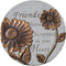 Friends Leave Footprints Bronze Tone 9 x 9 Resin Stone Outdoor Decorative Stone...