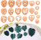 Puocaon Monstera Polymer Clay Cutters - 20 Leaves Clay Cutters for Polymer Clay Earrings Making, Tropical Leaf Clay Jewelry Cutters, Embossed Leav...