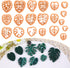 Puocaon Monstera Polymer Clay Cutters - 20 Leaves Clay Cutters for Polymer Clay Earrings Making, Tropical Leaf Clay Jewelry Cutters, Embossed Leav...