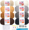 8 Pack Pack Beginners Crochet Yarn Beige Khaki Brown Cotton Crochet Yarn for Crocheting Knitting Beginners with Easy-to-See Stitches Neutral Croch...