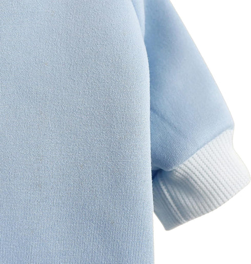 Puppy Sweater for Small Dogs Clothes Warm Winter Cat Clothe Pet Sweatshirt Knitwear Doggie Kitten Clothing, Light Blue, X-Large...