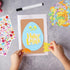 Whaline 700Pcs Easter Card Making Craft Kit Easter Foam Stickers Set Easter Eggs Crafts DIY Egg for Spring Easter Decorations Party Favors Supplie...