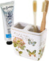Avanti Linens - Toothbrush Holder, Ceramic Bathroom Accessories, Artsitic Home Decor (Butterfly Garden Collection)...