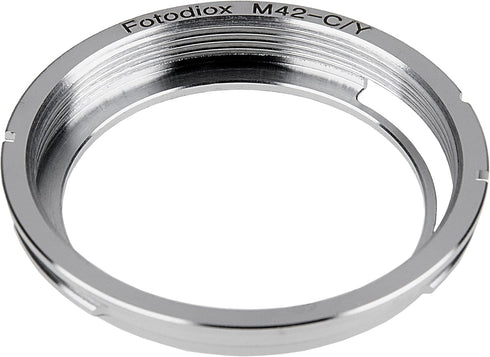Fotodiox Lens Mount Adapter, M42 (42mm x1 Thread Screw) Lens to Contax Yashica c/y Mount Camera for Contax 167MT, RTS II, III, Yashica FX-3 2000...