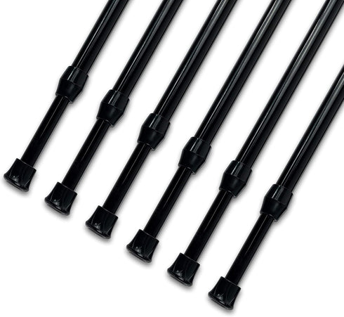 JAYE Curtain Rods Spring Tension Curtain Rod Adjustable Length for Kitchen, Bathroom, Cupboard, Wardrobe, Window, Bookshelf DIY Projects… (28"-48"...