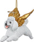 ANGEL WHITE POODLE ORNAMENT...