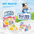 Milkita Creamy Shake Candy Bag, Gluten Free Chewy Candies with Calcium & Real Milk, Zero Trans Fat, Low-Sugar, Tropical Flavors (Banana, Honeydew,...