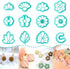TAINSKY Flower Shape Polymer Clay Cutters set, 12 Shapes Clay Earrings Cutters for Polymer Clay Jewelry, Plastic Clay Earring Cutters for Polymer ...