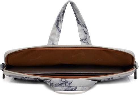 canvaslife Marble pattern Canvas Laptop Shoulder Messenger Bag Case Sleeve for 11 Inch 12 Inch 13 Inch Laptop and 11/12/ 13...