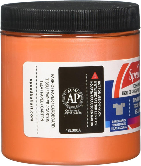 Speedball 004809 Opaque Fabric Screen Printing Ink, 8 fl. oz, Sherbet...
