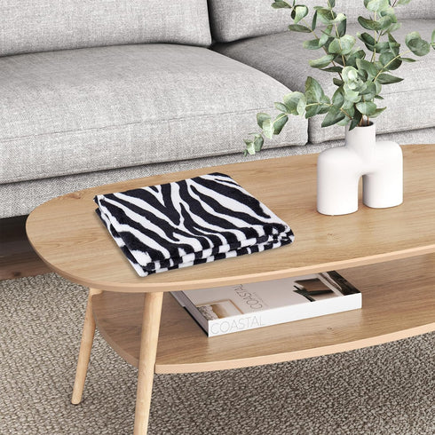 Zebra Print Rug,3.6x2.5 Feet Faux Animal Print Rug Cute Area Rug Fun Western Room Decor Zebra Rugs for Living Room Bedroom Non-Slip (43 inches x 2...