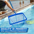 Pool Skimmer Net - Pool Nets for Cleaning, Pool Leaf Skimmer Net with Fine Mesh Reinforced Frame, Pool Raft...