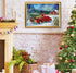 RUIHA Christmas Diamond Painting Kits,Winter Diamond Art Kit for Adults,Red Truck 5D Paint with Diamond Full Drill for Parents-Children Interrctio...