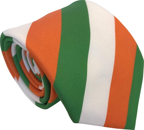 Men's Irish Ireland Eire Flag Striped Neck Tie...