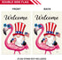 Flamingo Welcome Patriotic Flag Vertical Double Sided Garden Flag, Indoor and Outdoor Decoration Flag, 12.5x18 Inches Prime Burlap House Flag, Bra...