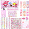 My Melody School Supplies Set, Melody Stationery Set, Cute School Office Supplies Set, Including Pencil Case Stickers ID Card Holder...