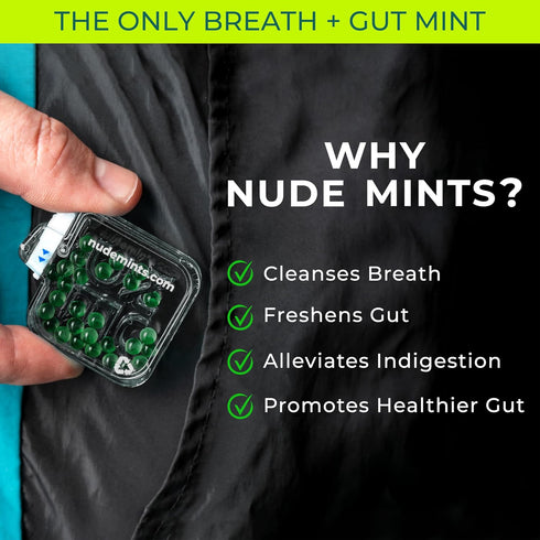 NUDE Mints | Concentrated Liquid Capsules | Mouth Watering Mint - Lasts 3X Longer - 3X Stronger - Extreme Bad Breath Treatment for Adults - Sugar ...