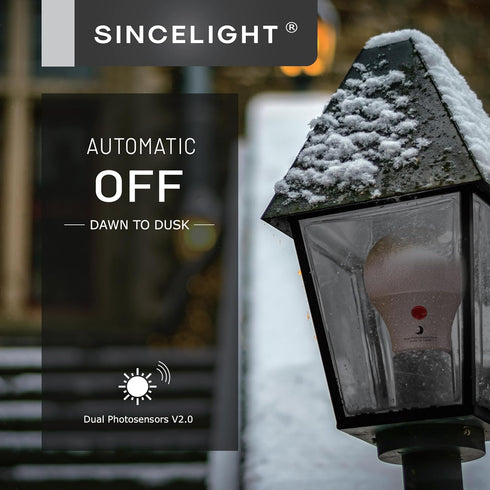Dusk to Dawn LED Mosquito Bulb with Dual DayLight Sensor,Bug Free & ON/OFF Automatic Depends On DayLight Level,9 Watt,Edison Screw E26,Pack of 2...