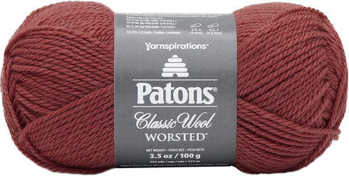 Patons Classic Wool Yarn, Scarlet...
