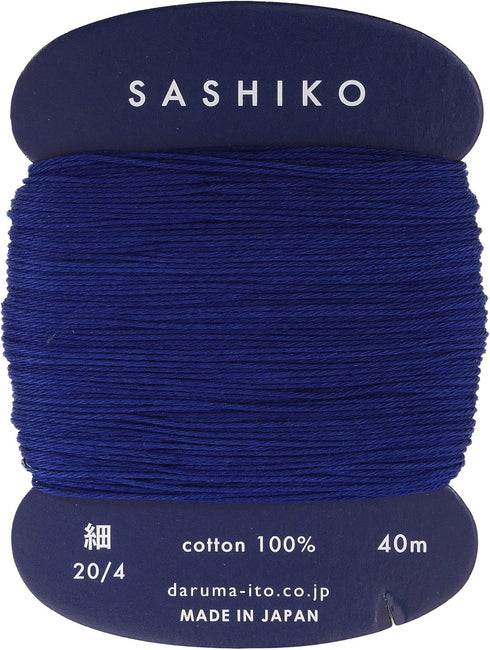 Sashiko Thread Thinner Weight 40m Col. 215 -Navy- Japanese Embroidery & Quilting by Yokota...