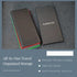 RFID Blocking Slim Minimalist Long Travel Wallet Genuine Leather Passport Holder Travel Cover (Dark Blue)...
