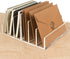 Acrylic Mail Organizer File Sorters for Desk,3-Section Laddered Desktop Vertical Letter Holder,Desk Organizer Workspace Organizer...