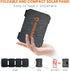 FlexSolar 10W Foldable Solar Chargers 5V USB Small Power Emergency Portable 4 Folds Panels IP67 Waterproof Camping Hiking Backpacking for Phones F...